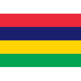 Drapeau îles Maurice (5x3.3cm) - Sticker/autocollant