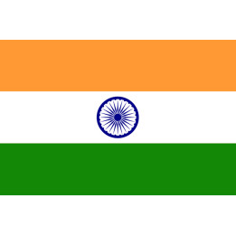 Drapeau Inde (19.5x13cm) - Sticker/autocollant
