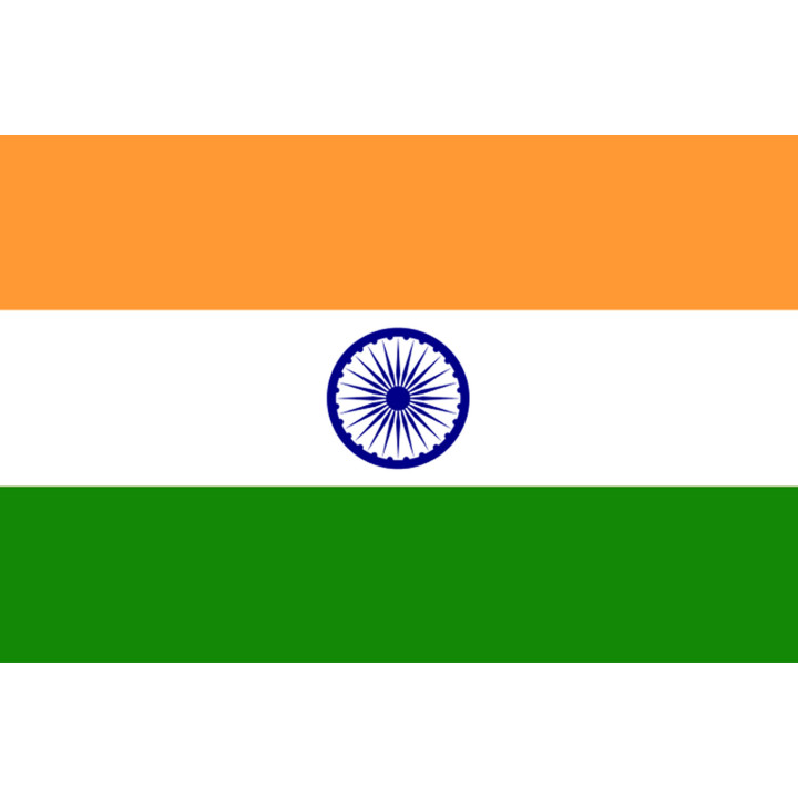 Drapeau Inde (5x3.3cm) - Sticker/autocollant
