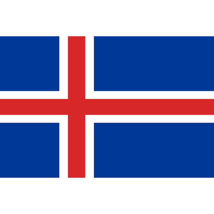 Drapeau Islande (5x3.3cm) - Sticker/autocollant