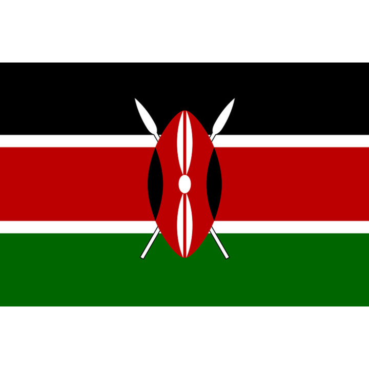Drapeau Kenya (19.5x13cm) - Sticker/autocollant