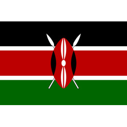 Drapeau Kenya (5x3.3cm) - Sticker/autocollant