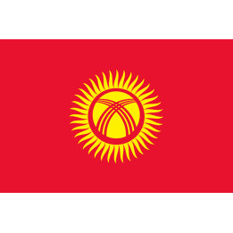 Drapeau Kirghizistan (15x10cm) - Sticker/autocollant