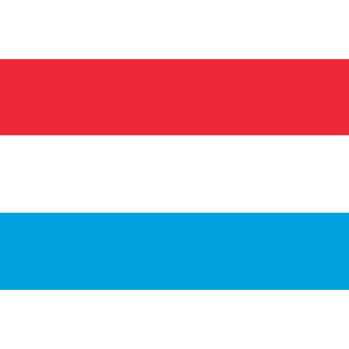 Drapeau Luxembourg (19.5x13cm) - Sticker/autocollant