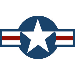 drapeau aviation USA - 10x5,5cm - Sticker/autocollant