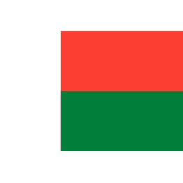 Drapeau Madagascar (15x10cm) - Sticker/autocollant