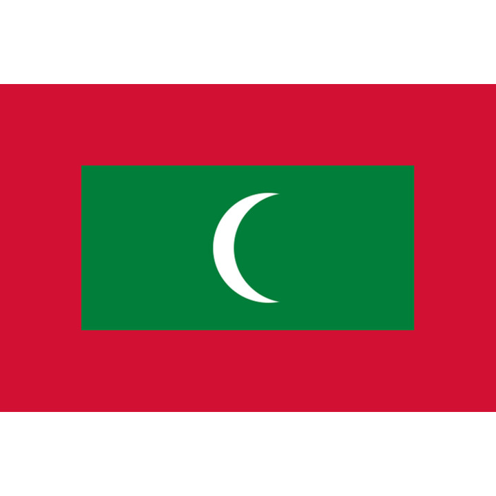 Drapeau Maldives (15x10cm) - Sticker/autocollant