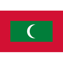 Drapeau Maldives (5x3.3cm) - Sticker/autocollant