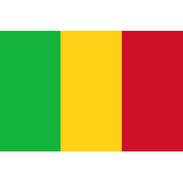 Drapeau Mali (19.5x13cm) - Sticker/autocollant
