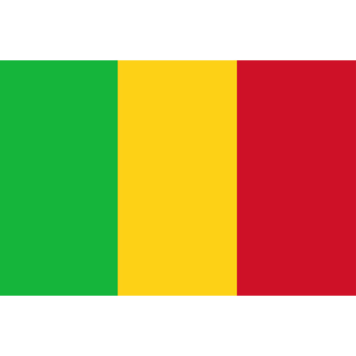 Drapeau Mali (19.5x13cm) - Sticker/autocollant