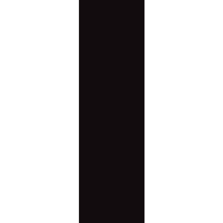 Lettre I noir sur fond blanc (10x4cm) - Sticker/autocollant