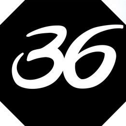 numéro de boite aux lettres 36 (architecte 10x10cm) - Sticker/autocol