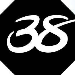numéro de boite aux lettres 38 (architecte 10x10cm) - Sticker/autocol