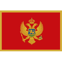 Drapeau Monténégro (19.5x13cm) - Sticker/autocollant