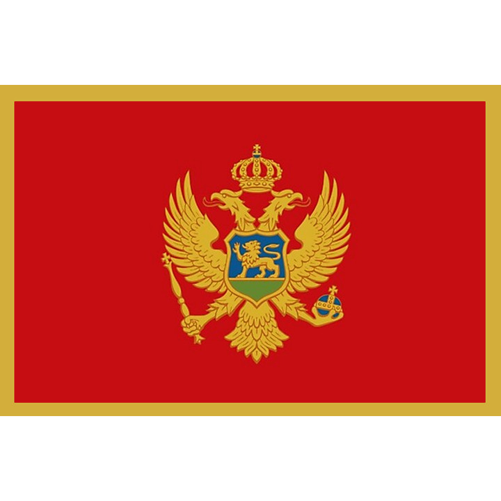 Drapeau Monténégro (19.5x13cm) - Sticker/autocollant