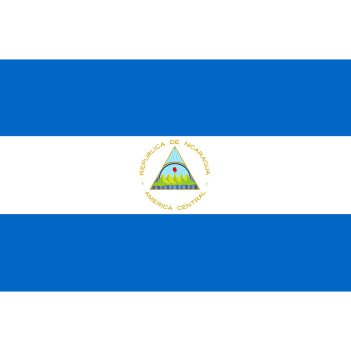 Drapeau Nicaragua (5x3.3cm) - Sticker/autocollant