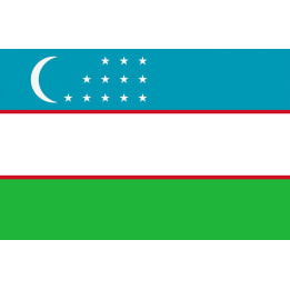 Drapeau Ouzbékistan (5x3.3cm) - Sticker/autocollant