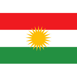 Drapeau Kurdistan (15x10cm) - Sticker/autocollant