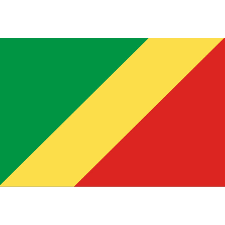 Drapeau République du Congo (5x3.3cm) - Sticker/autocollant