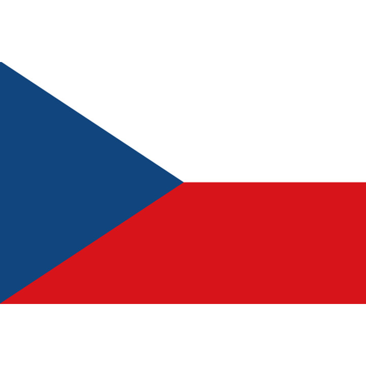 Drapeau République tchèque (5x3.3cm) - Sticker/autocollant