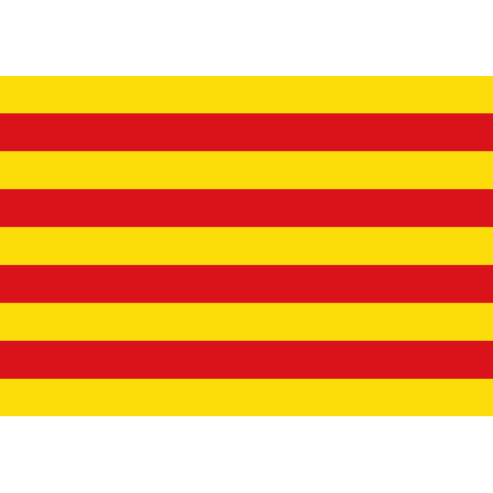 Drapeau Catalan (19.5x13cm) - Sticker/autocollant