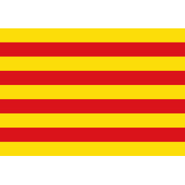 Drapeau Catalan (5x3.3cm) - Sticker/autocollant