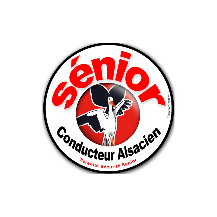 Conducteur Sénior Alsacien (10x10cm) - Sticker/autocollant