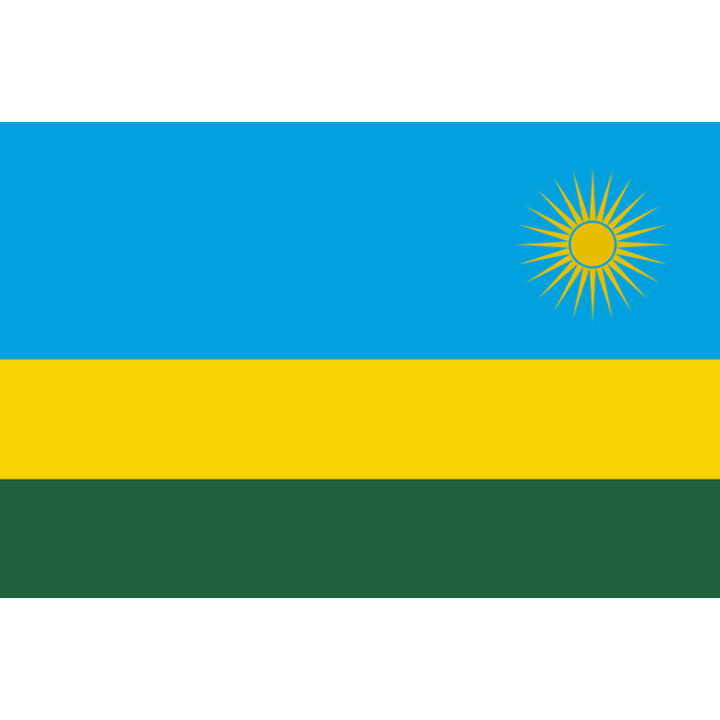 Drapeau Rwanda (5x3.3cm) - Sticker/autocollant