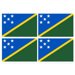 Drapeau Salomon (4 fois 9.5x6.3cm) - Sticker/autocollant