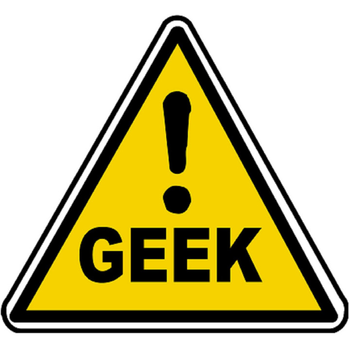 Danger geek (15x13.7cm) - Sticker/autocollant