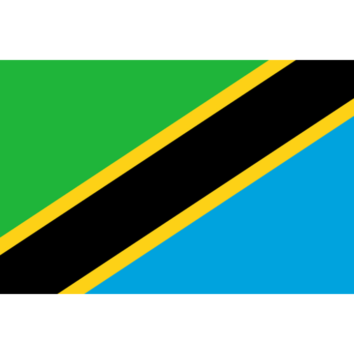 Drapeau Tanzanie (15 x 10 cm) - Sticker/autocollant