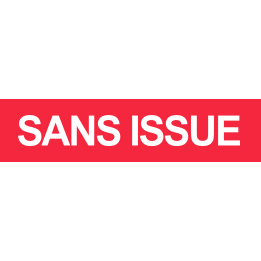 SANS ISSUE rouge (29x7cm) - Sticker/autocollant