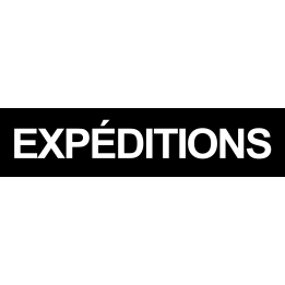 Local expéditions noir (29x7cm) - Sticker/autocollant