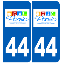 immatriculation 44 Pornic - Sticker/autocollant