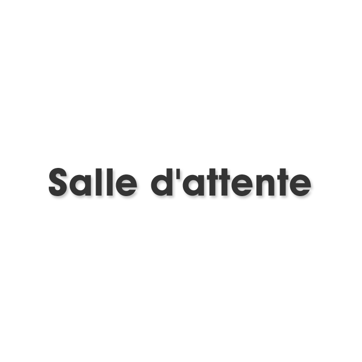 Salle d'attente E (20x5cm) - Sticker/autocollant