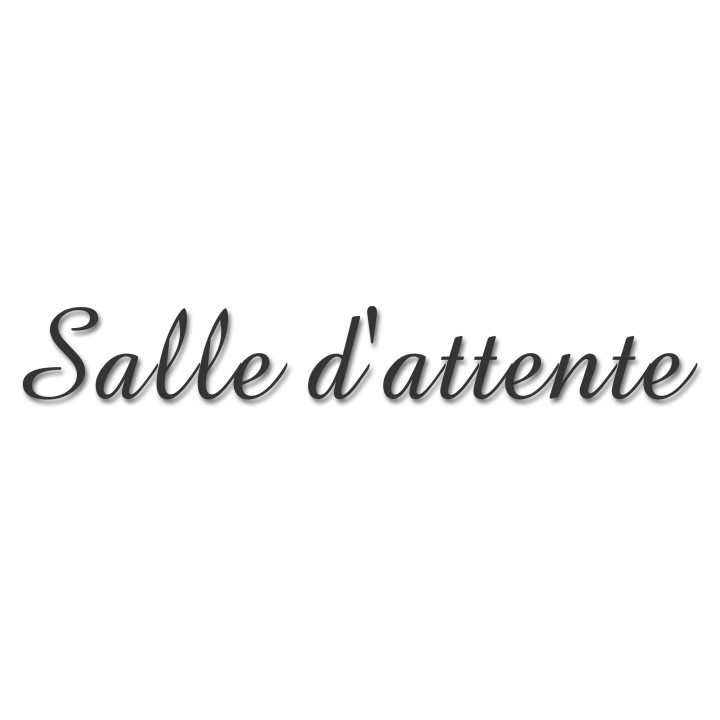 Salle d'attente A (20x5cm) - Sticker/autocollant