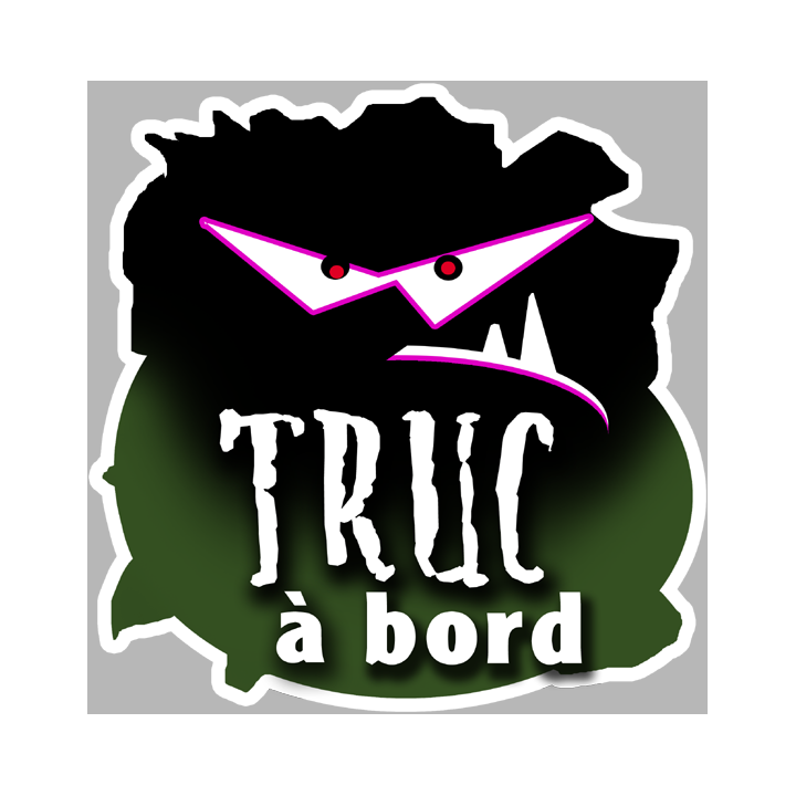 Truc à bord (15x15cm) - Sticker/autocollant