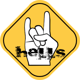 Hells (5x5cm) - Sticker/autocollant