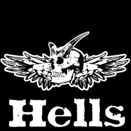Tête Hells (20x20cm) - Sticker/autocollant