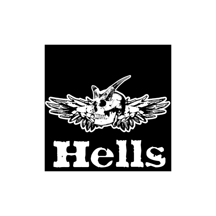 Tête Hells (20x20cm) - Sticker/autocollant