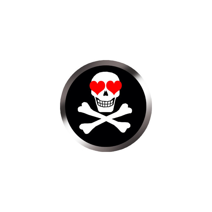 tête d’amour (5x5cm) - Sticker/autocollant
