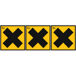 nocif (3stickers 10x10cm) - Sticker/autocollant