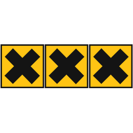 nocif irritant (3stickers 5x5cm) - Sticker/autocollant