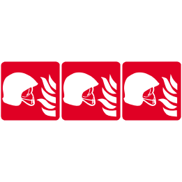 Équipement de lutte contre l’anti-incendie (3fois 10cm) - Sticker/a