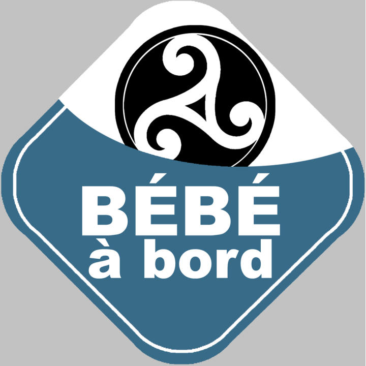 bébé à bord breton triskel (15x15cm) - Sticker/autocollant