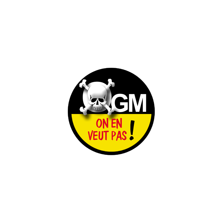 OGM, on n'en veut pas (20cm) - Sticker/autocollant