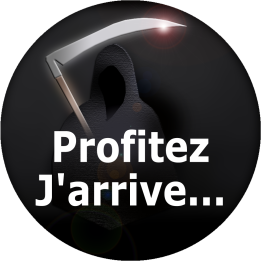 Profitez j'arrive (5x5cm) - Sticker/autocollant