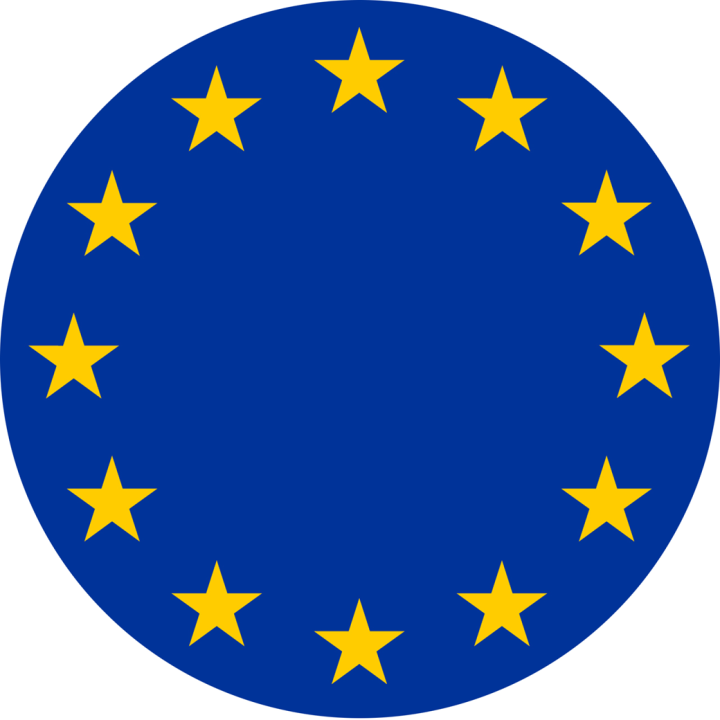 UE - Union Européenne (10x10cm) - Sticker/autocollant