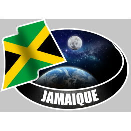 JAMAIQUE (10x14cm) - Sticker/autocollant