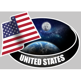 UNITED STATES (10x14cm) - Sticker/autocollant